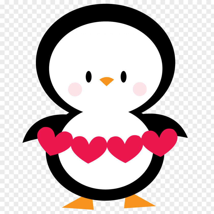 Penguin Love Cliparts Valentine's Day Heart Clip Art PNG