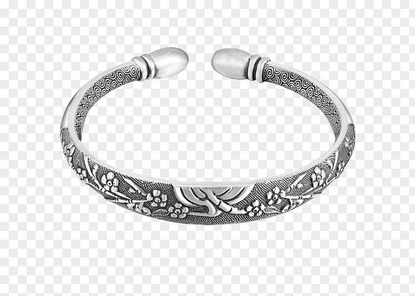 Silver Bracelet Bangle Chrome Hearts Chain PNG