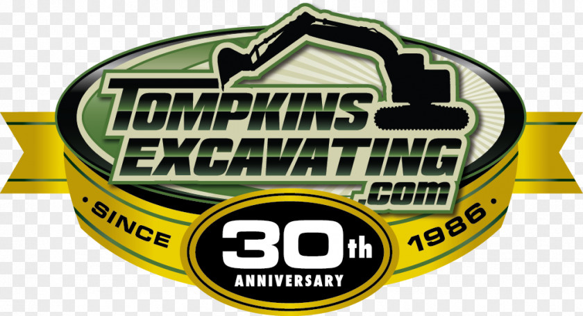 Tompkins Excavating Architectural Engineering Concrete Masonry Logo PNG