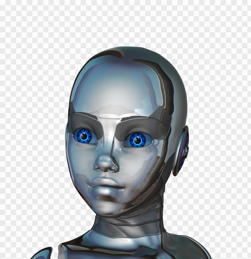 Cyborg She Robotics Face PNG