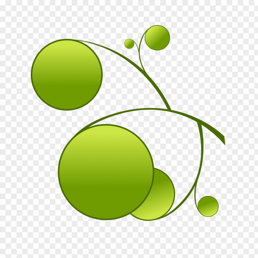 Green Leaves Circle PNG