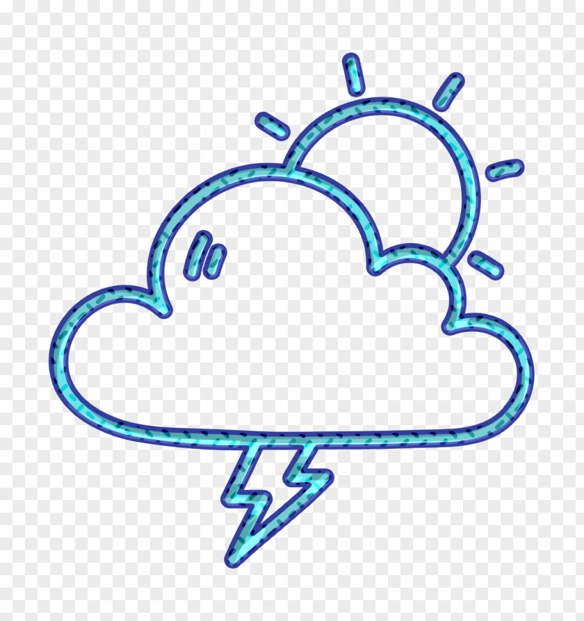 Line Art Weather Icon Cloud Day Forecast PNG