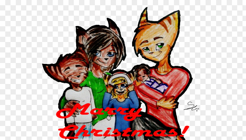 Marry Christmas Cartoon Boy Friendship Clip Art PNG