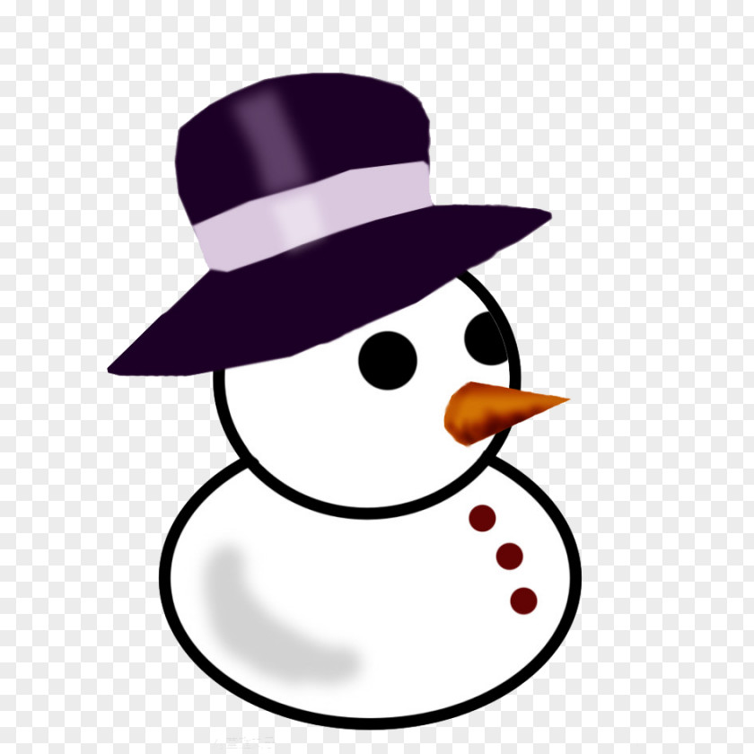 Snowman Hat Cartoon PNG