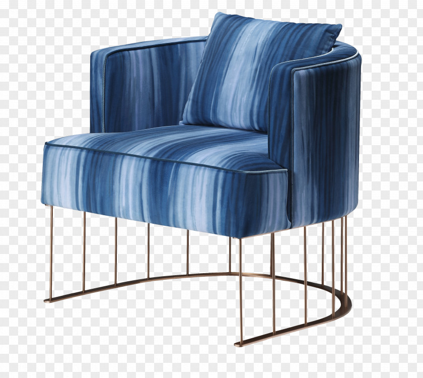 Blue Style Sofa Table Chair Armrest PNG