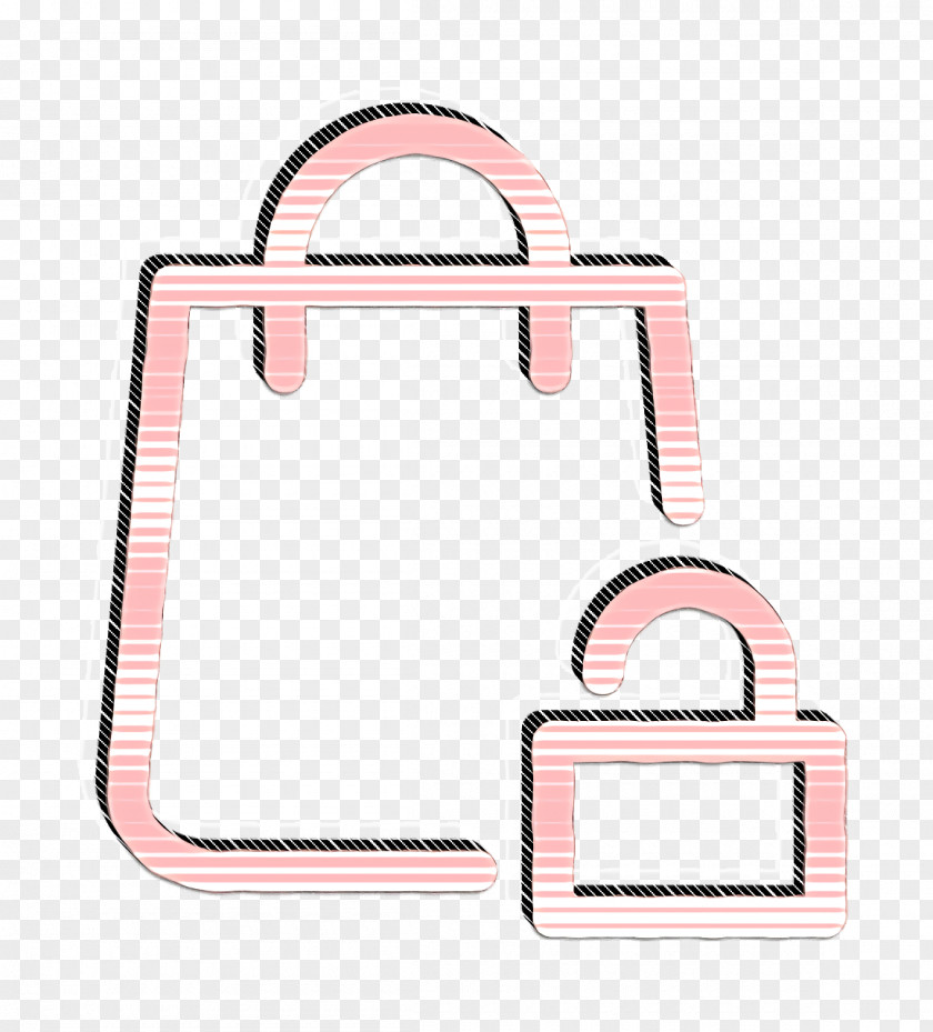 Ecommerce Set Icon Bag Shopping PNG