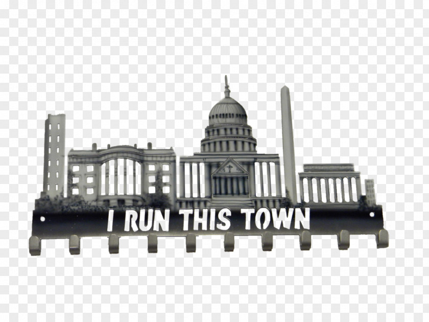 Futuristic City Skyline Washington Sport Hooks Medal Metal Marathon Washington, D.C. PNG