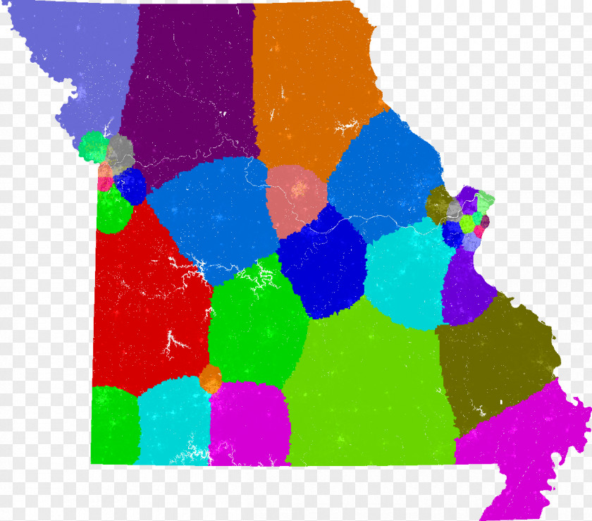 Map Missouri Senate PNG