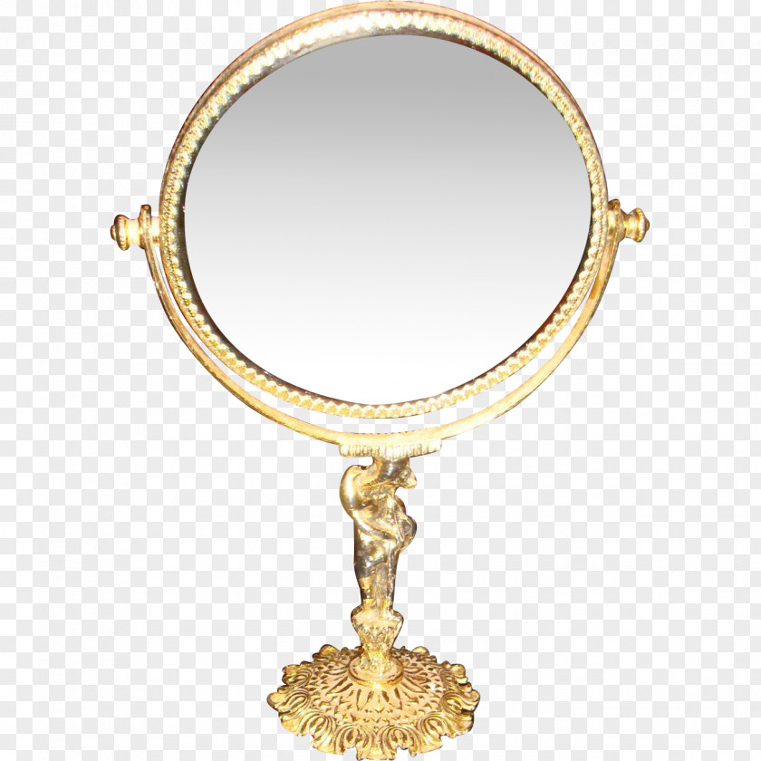 Mirror Light Gold Vanity Ormolu PNG