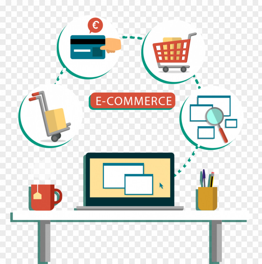 Diagram Commerce Digital Marketing Background PNG