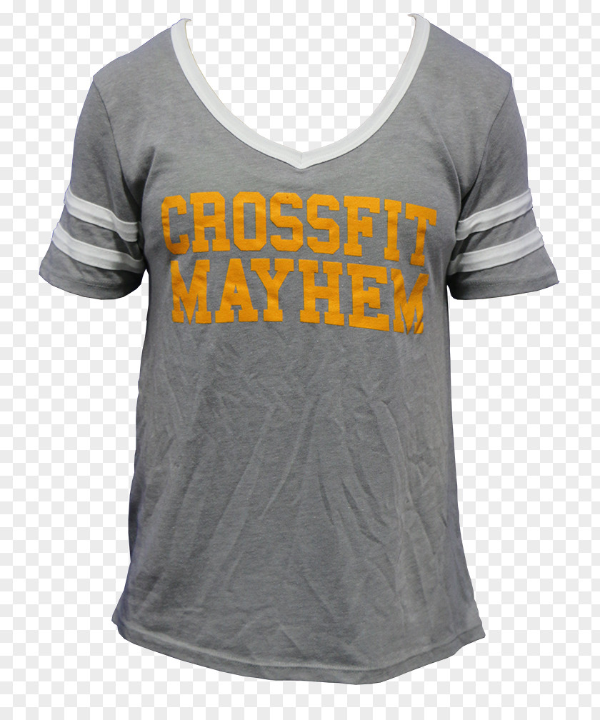 Game Day T-shirt CrossFit Mayhem Sleeve Loose Fitting Tee PNG