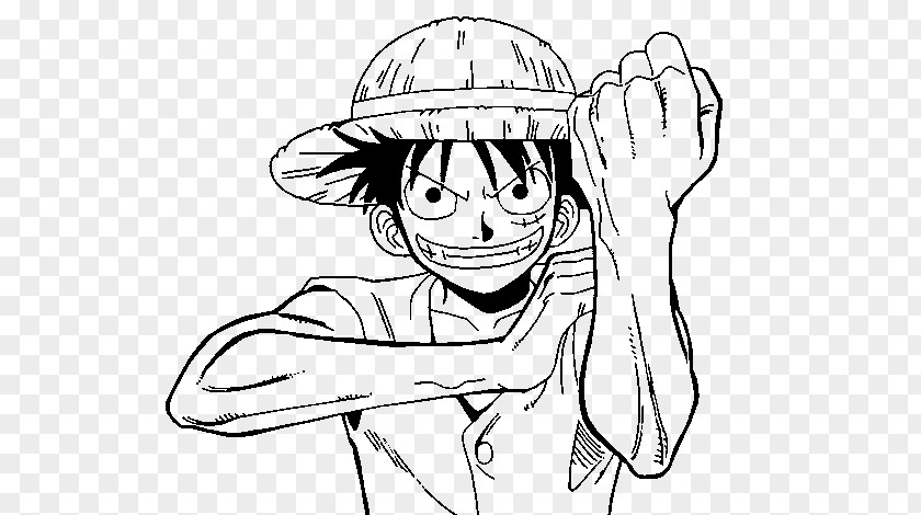 One Piece Monkey D. Luffy Usopp Portgas Ace Nami Coloring Book PNG