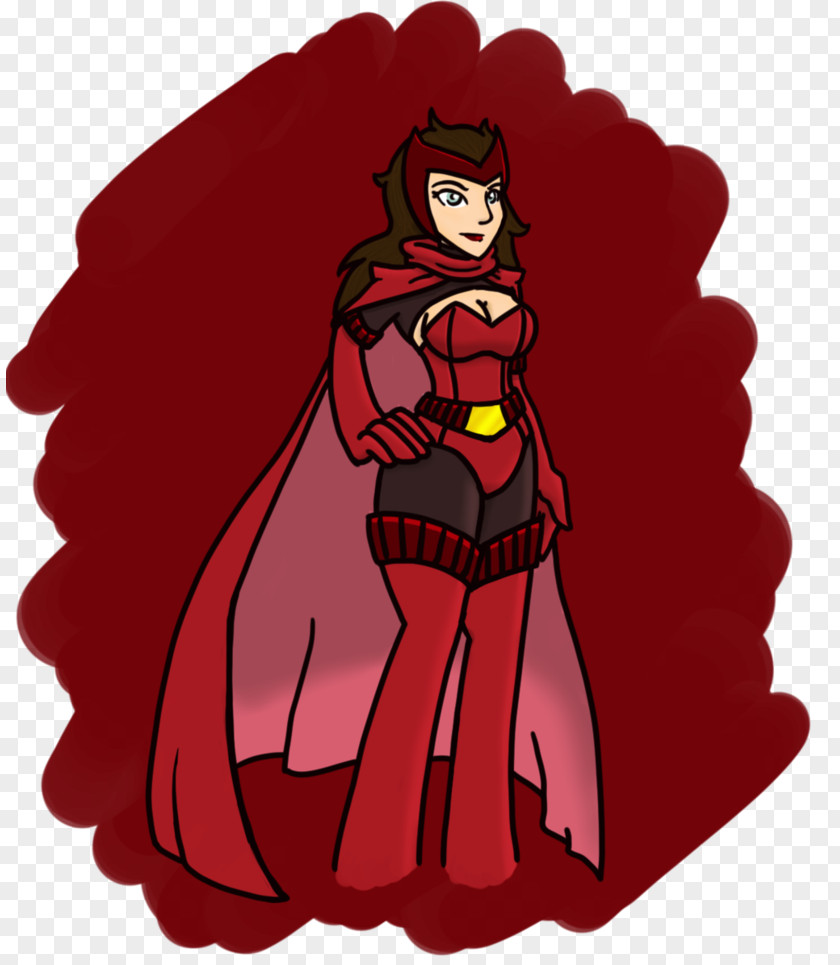 Scarlet Witch Drawn Superhero Legendary Creature Supervillain Supernatural Clip Art PNG