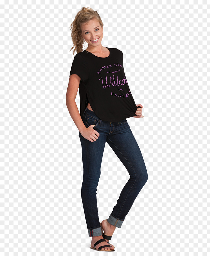 Slit Maternity Clothing Jeans Overall Waist PNG