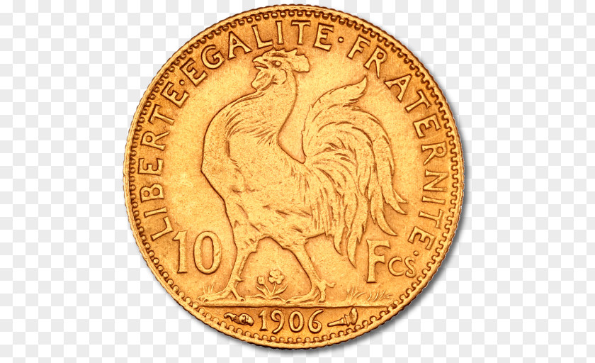Coin France Gold French Franc PNG