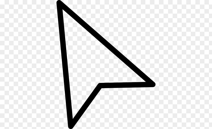 Computer Mouse Arrow Pointer Cursor Triangle PNG