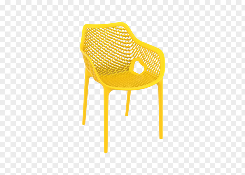Outdoor Chair Yellow Garden Furniture Terrace PNG