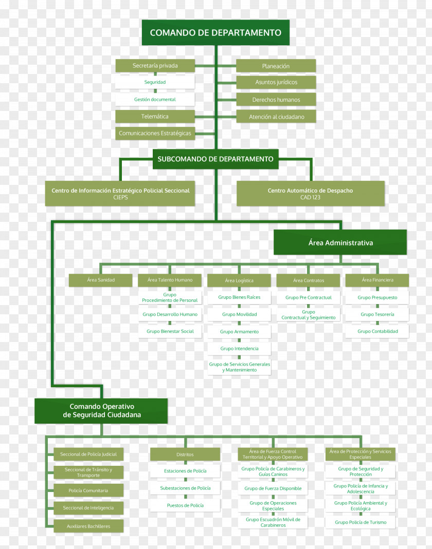 Police Organizational Chart Business Caldas Department PNG