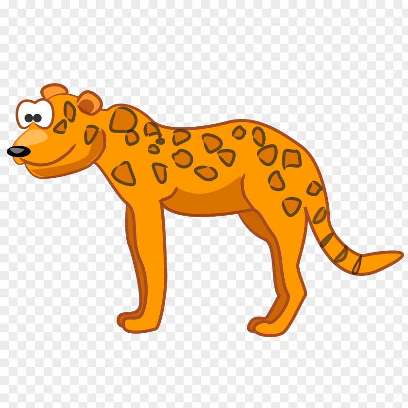 Vector Cartoon Leopard Cougar Jaguar Giraffe Cheetah PNG