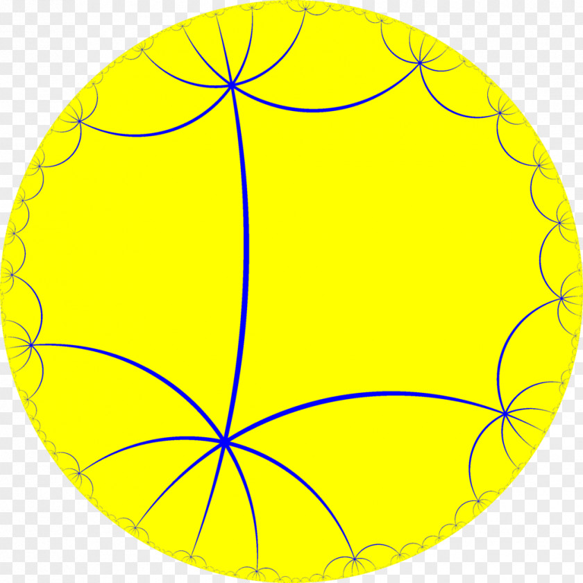 Circle Tessellation Honeycomb Hexagon Tile Hyperbolic Geometry PNG