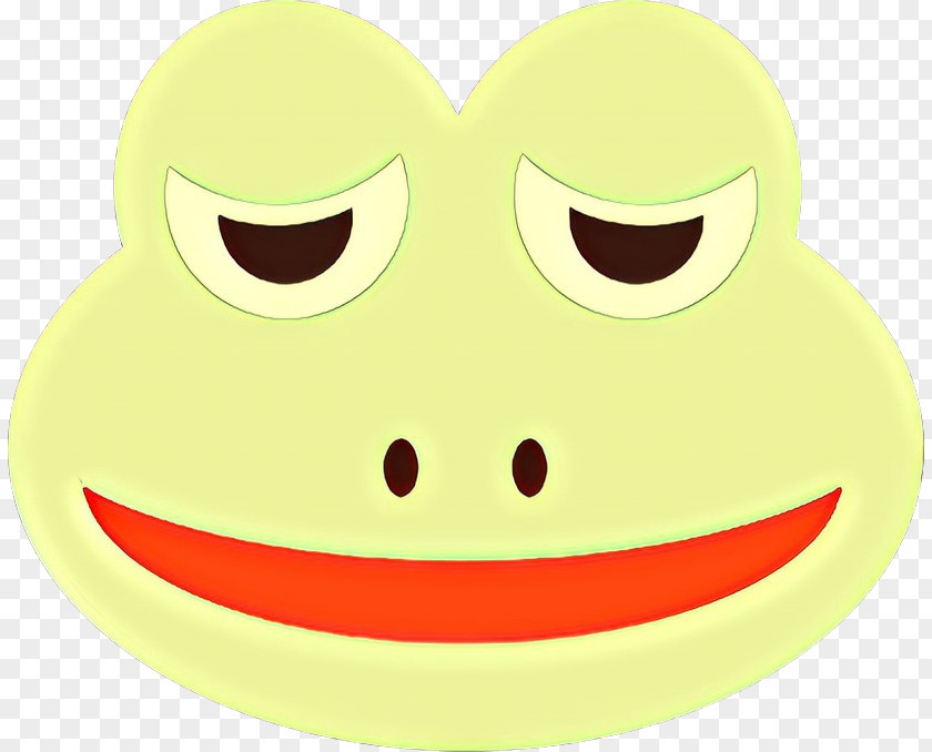 Laugh Chin Green Smiley Face PNG