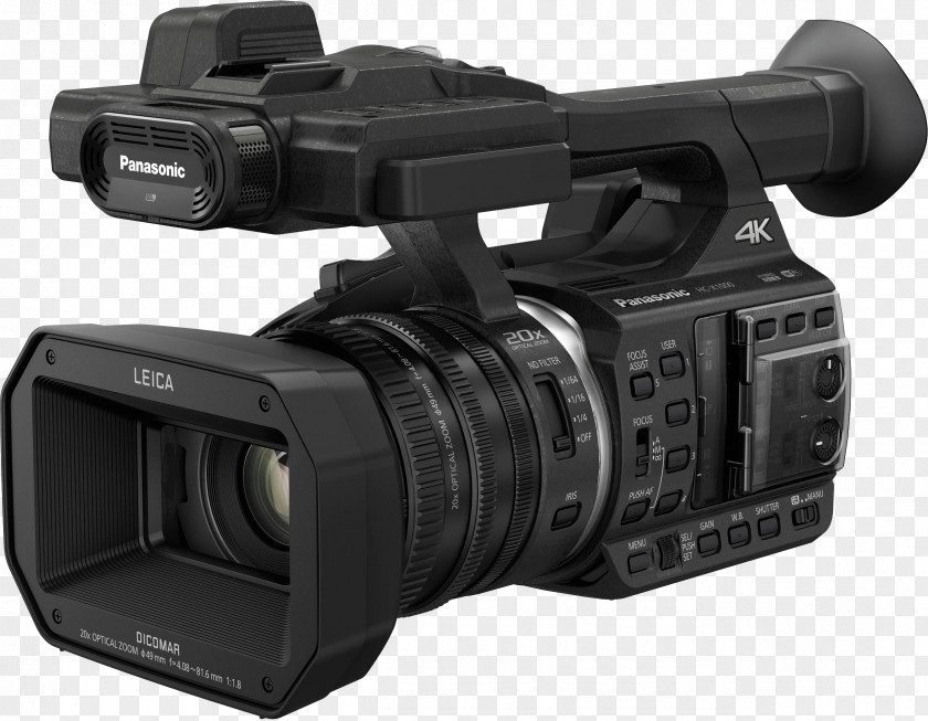 Video Camera Panasonic Cameras 4K Resolution Ultra-high-definition Television PNG