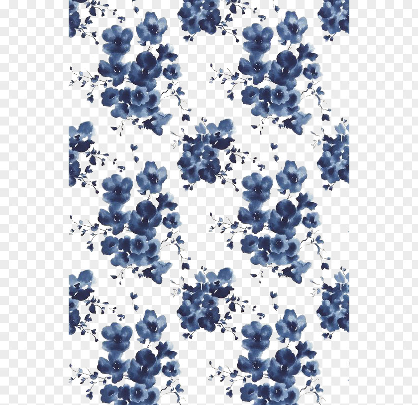 Watercolor Blue Flower IPhone 6 Plus 8 X Desktop Wallpaper PNG
