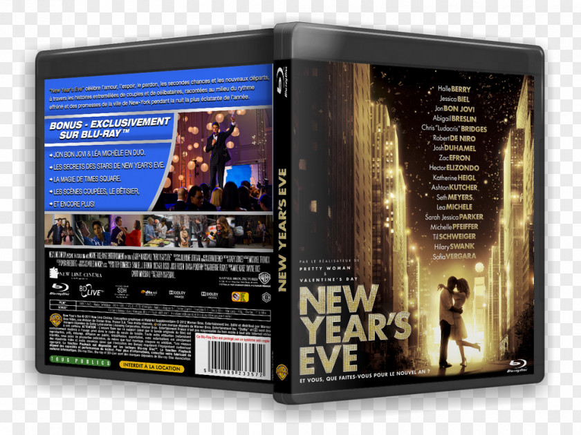 New Eve's Year's Eve Film Poster Display Advertising PNG