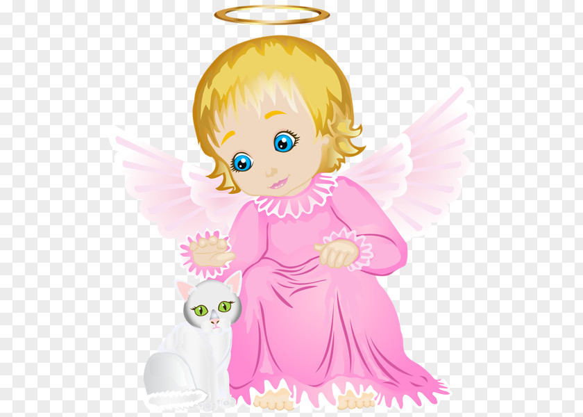 Pink Angel Illustration PNG
