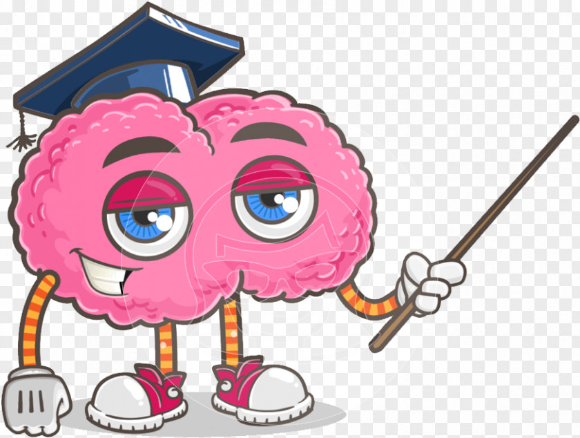 Pink Motion Graphics Cartoon Brain PNG