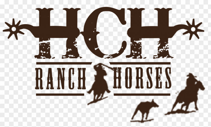 Ranch Logo Horse Team Roping Mammal Font PNG