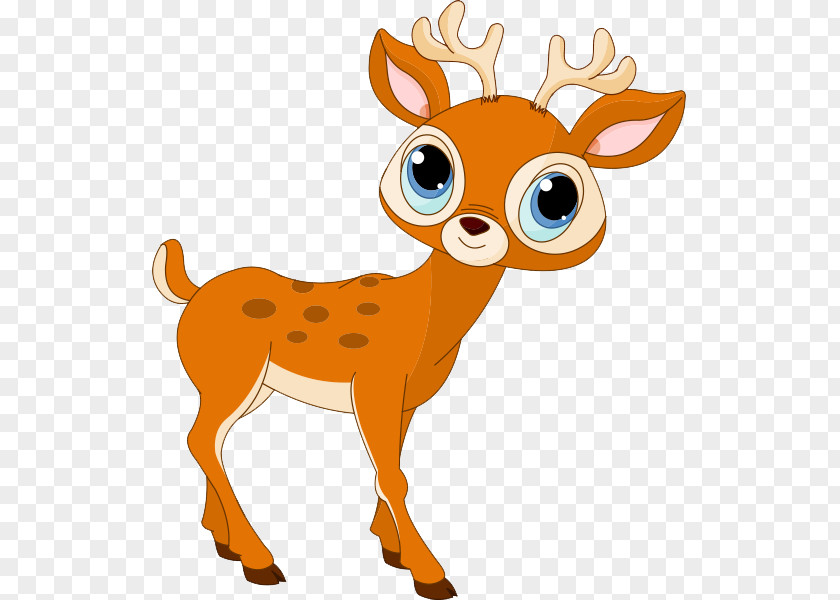 Sticker Animal Figure Reindeer Cartoon PNG