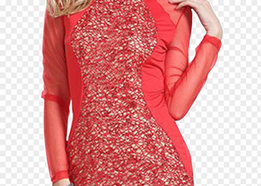 Red Lace The Dress Sleeve Clothing Cocktail PNG