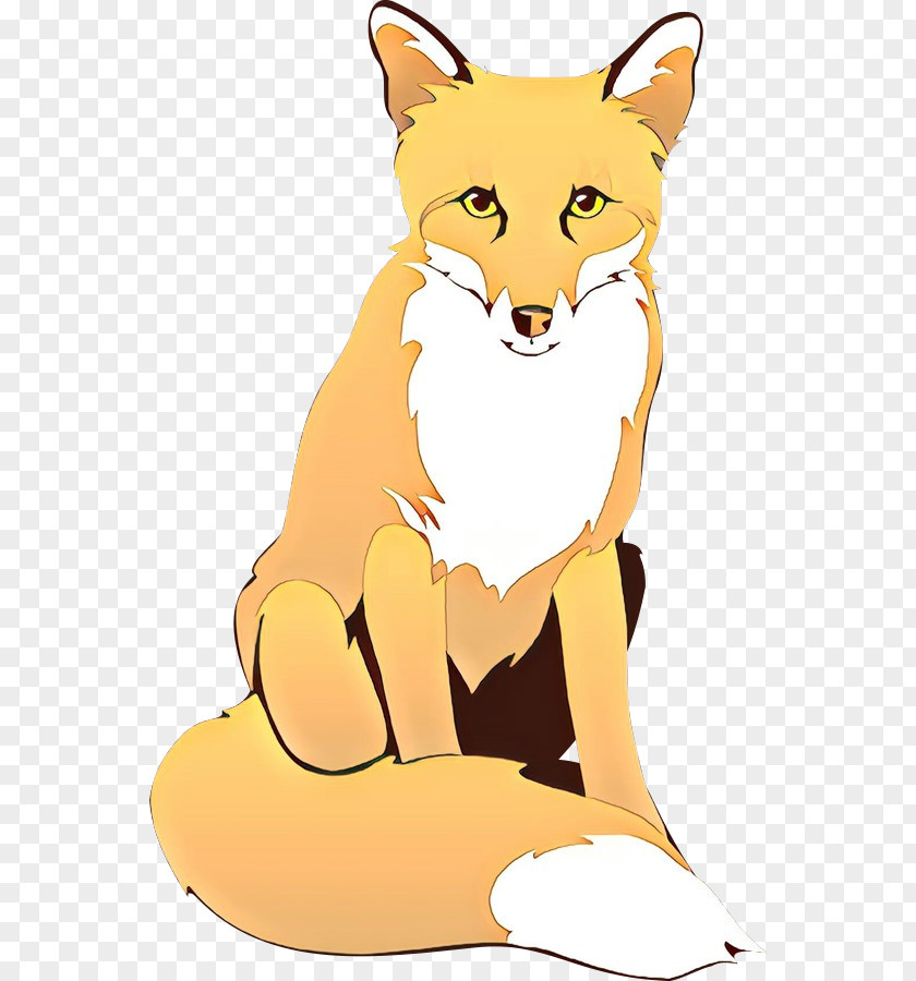Whiskers Red Fox Cat Clip Art Illustration PNG