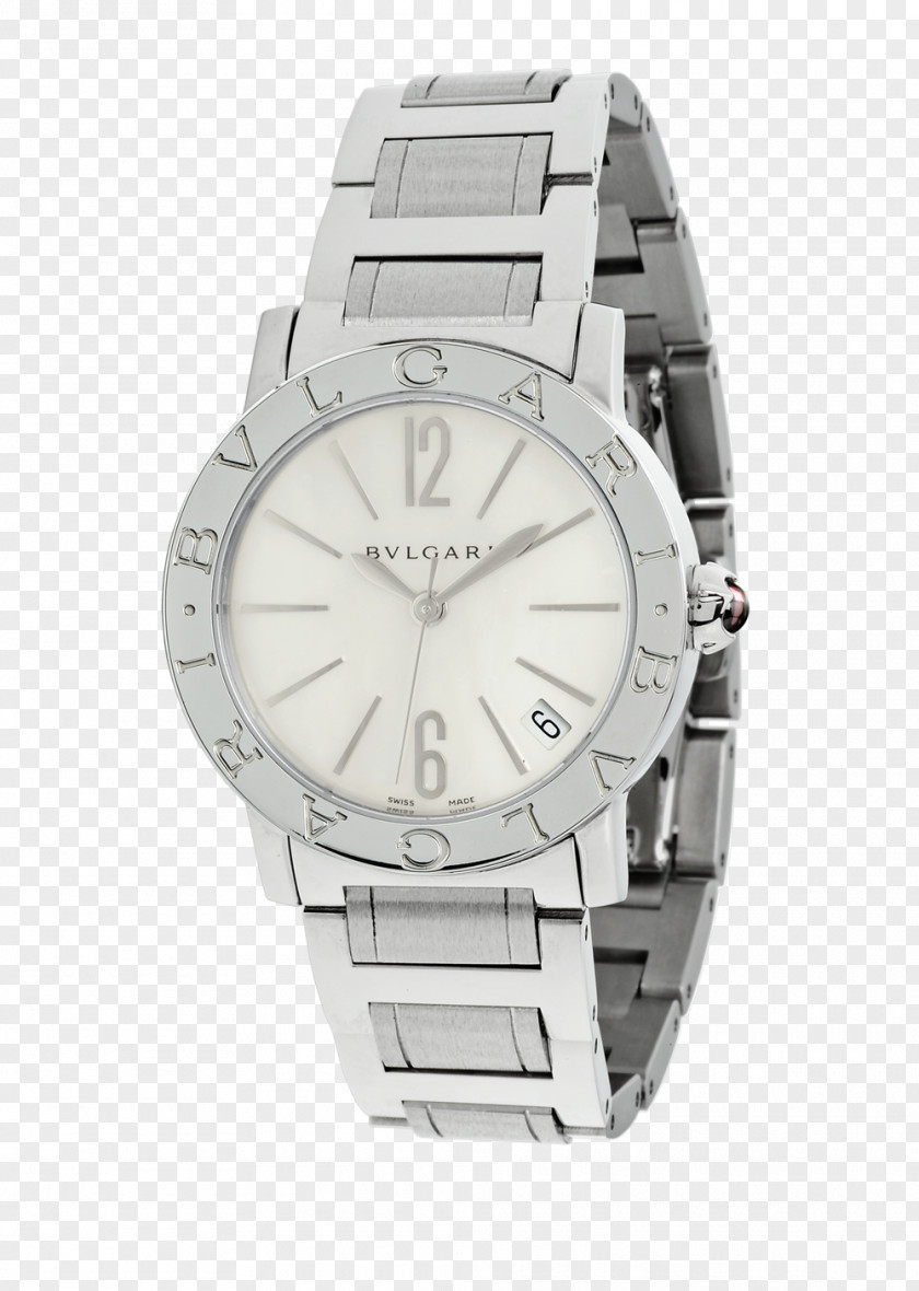 Bulgari Watches Silver Female Form Jewellery Automatic Watch Luxury PNG
