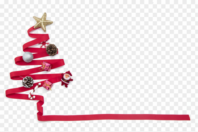 Christmas Tree With Ribbons Made Of PNG tree with ribbons made of clipart PNG