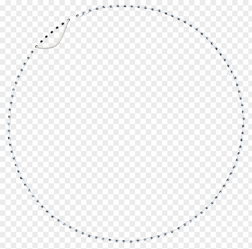 Circle White Point Body Jewellery Line Art PNG