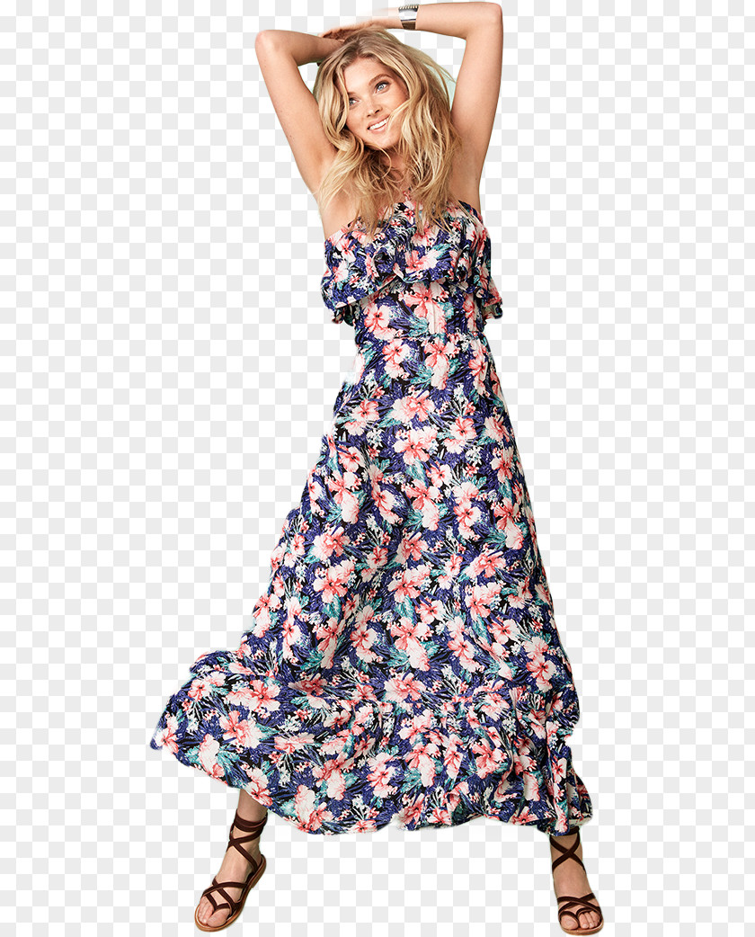 Elsa Hosk Shoulder Cocktail Dress Sleeve PNG