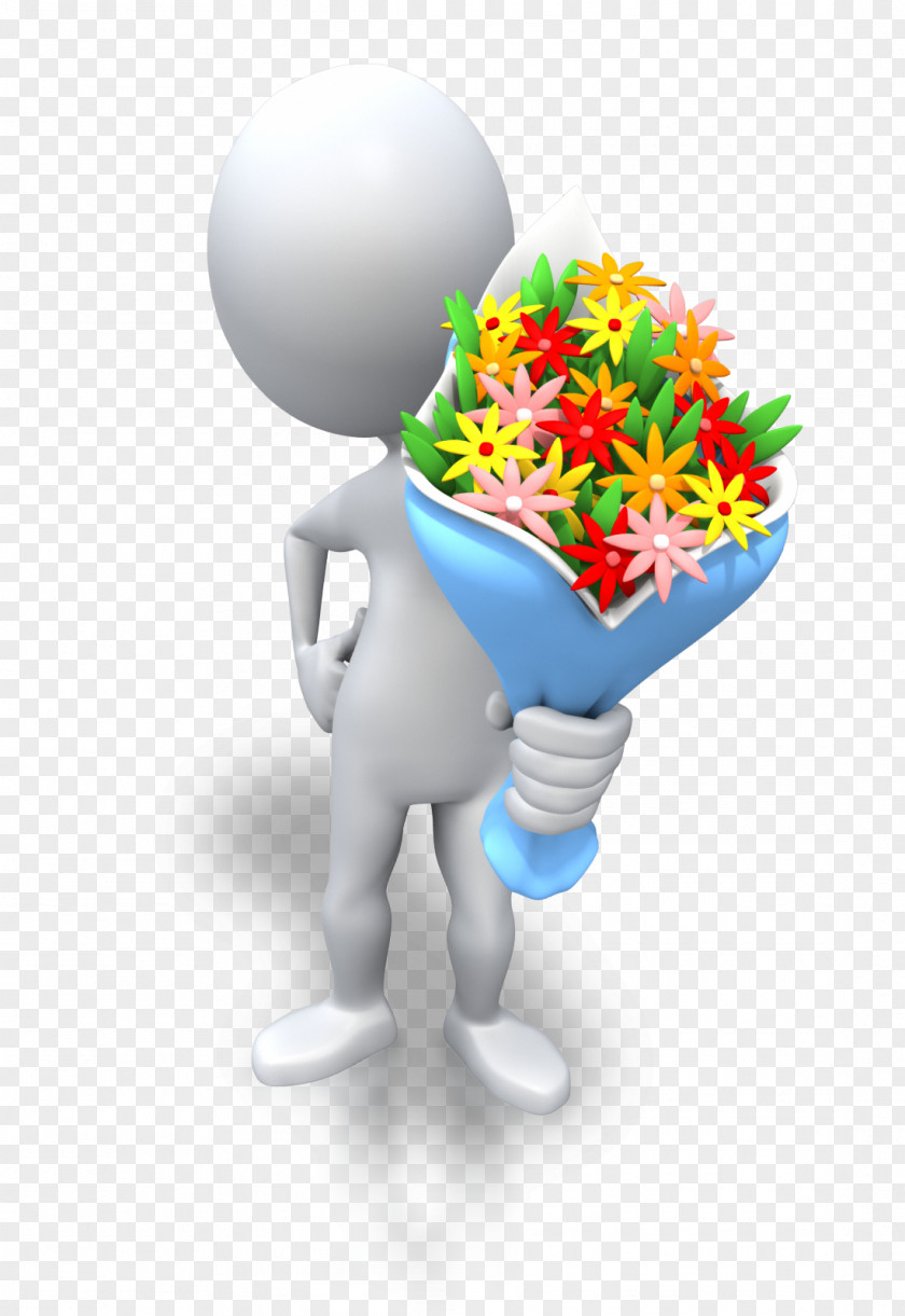Give Animation Flower Gift Clip Art PNG
