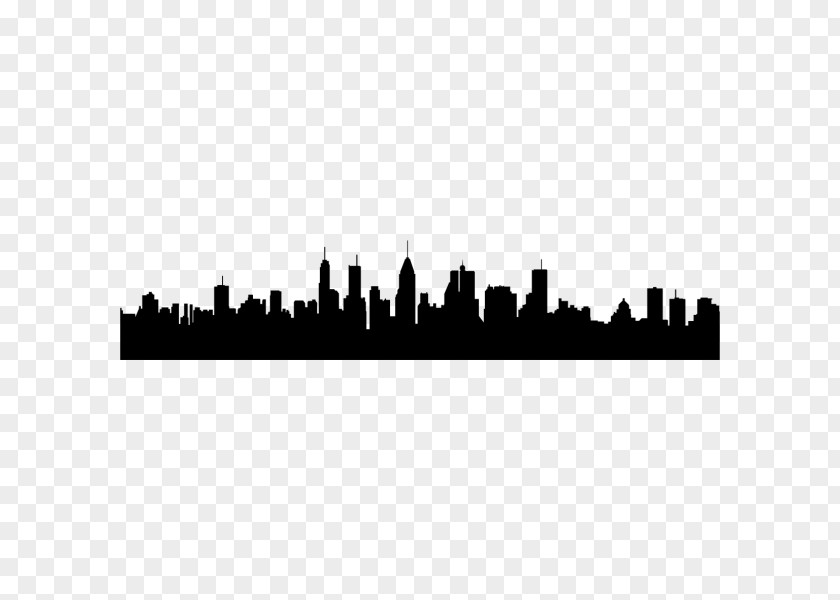 Manhattan Skyline Colorkit Mural Sky Italia Font PNG