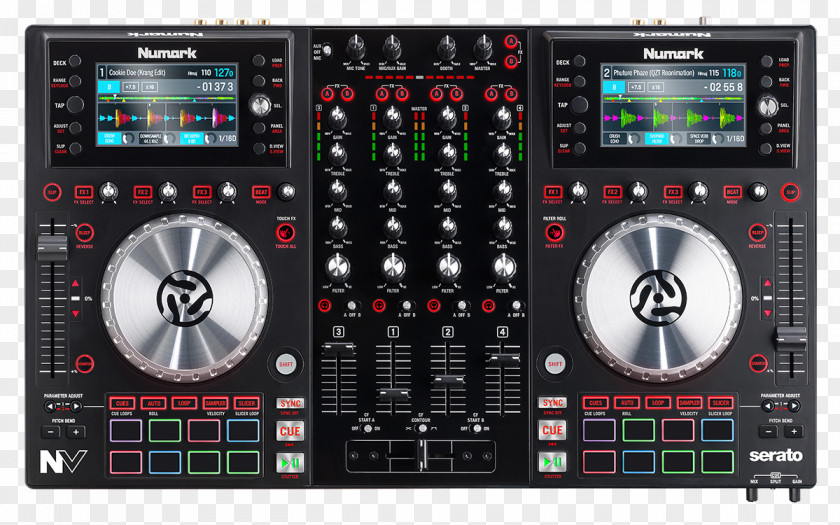 Numark NV DJ Controller Disc Jockey Industries Audio Mixers PNG