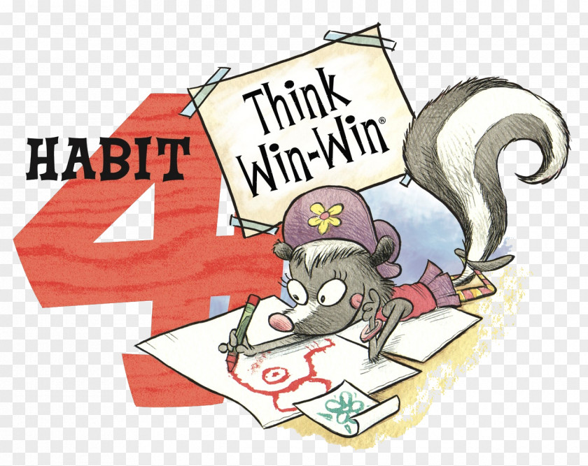 The 7 Habits Of Highly Effective People Leader In Me Habit 4 Think Win-Win Happy Kids PNG