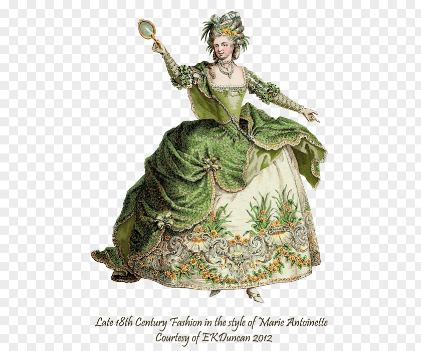 Dress Fashion Plate 18th Century Galerie Des Modes Et Costumes Français PNG