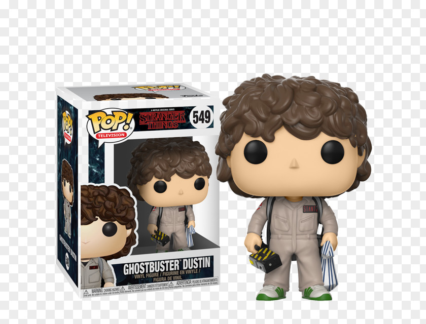 Dustin Ghostbusters Funko Pop Television Stranger Things Eleven Toy With Eggoschase ThingsSeason 2Stranger Figure Television: ST S2 PNG