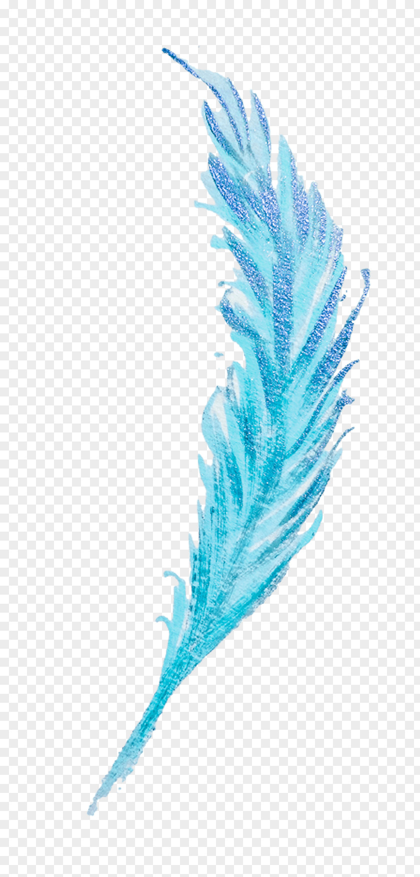 Falling Feathers Feather Image Watercolor Painting Design PNG