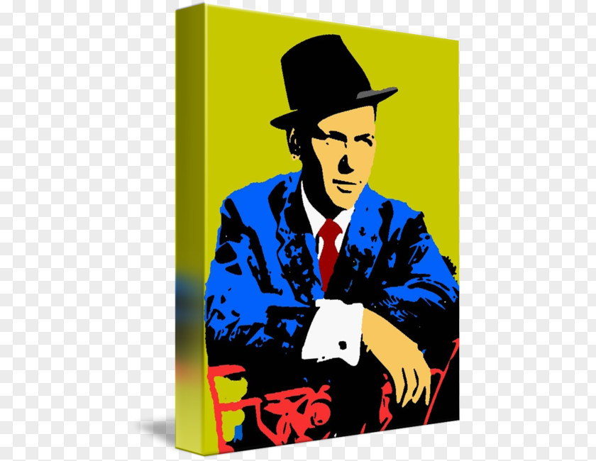 Frank Sinatra Pop Art Canvas PNG