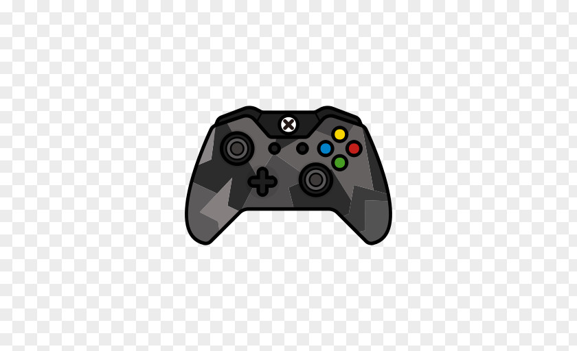 Joystick Xbox 360 Controller One Black Game Controllers PNG