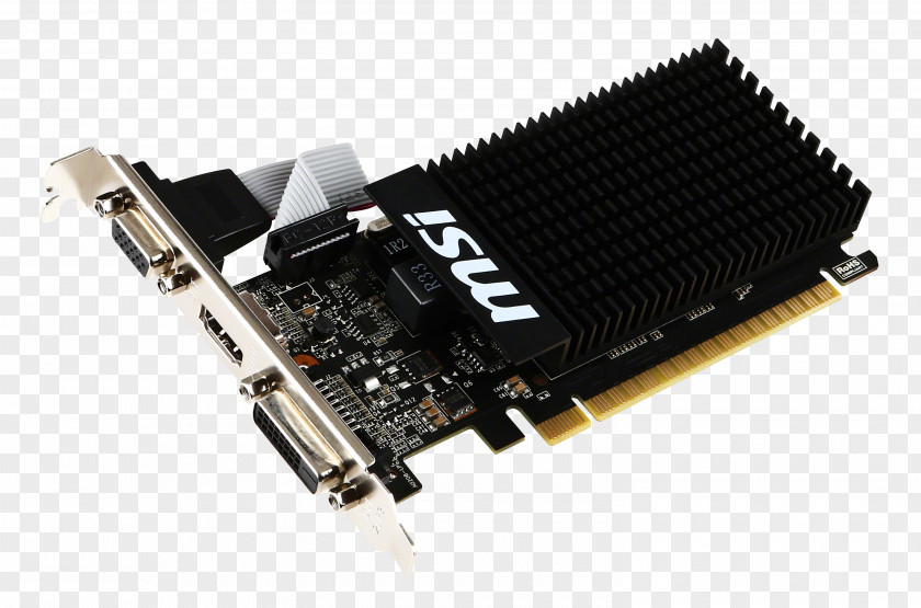 Nvidia Graphics Cards & Video Adapters NVIDIA GeForce GT 710 Micro-Star International PCI Express PNG