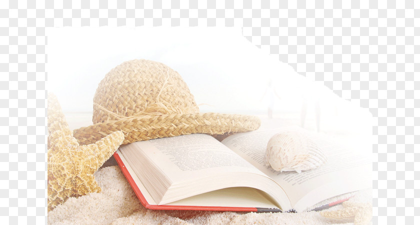 Sea Beach Summer Hat Starfish Conch Books All The Light We Cannot See Book Wallpaper PNG