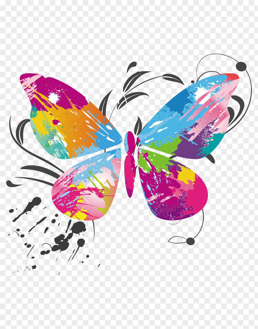 Vector Butterfly Color Euclidean PNG